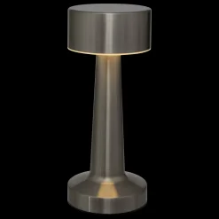 Lámpara de exterior USB HALTO inox plateado