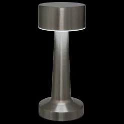 Lámpara de exterior USB HALTO inox plateado