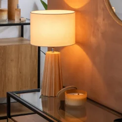 Lámpara de mesa ADON beige 53cm