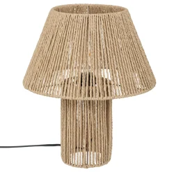 Lámpara De Mesa Adria Beige De Cuerda