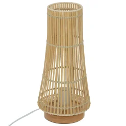 Lámpara De Mesa Bambú Beige Mahe