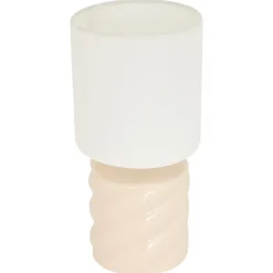 Lámpara de mesa beige de cerámica 17cm