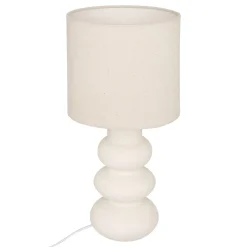Lámpara de mesa beige de cerámica 42 cm