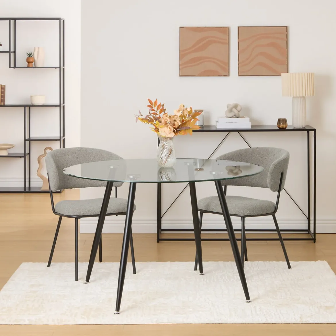Lámpara de mesa beige KENAN 43cm