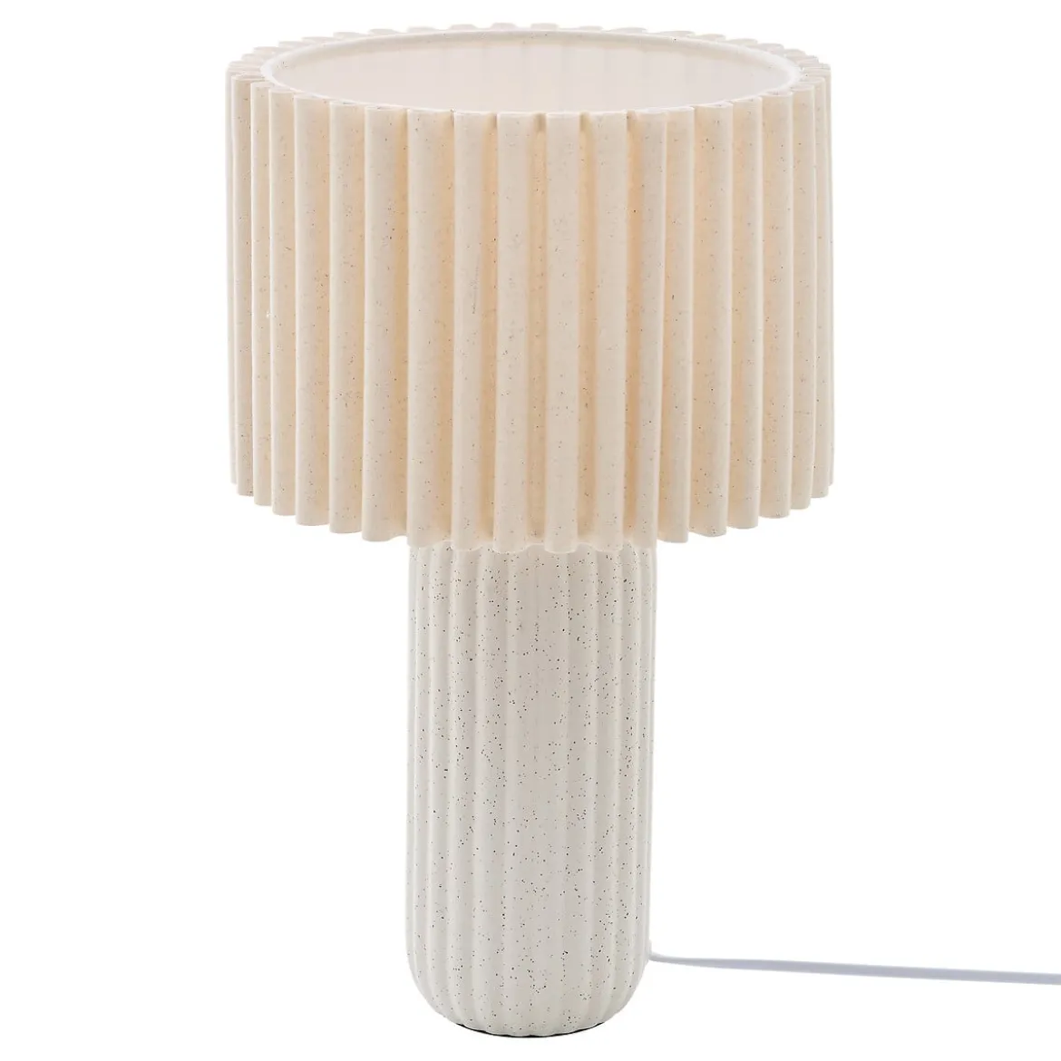 Lámpara de mesa beige KENAN 43cm