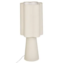 Lámpara de mesa BLANCA beige de metal