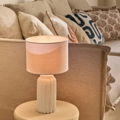 Lámpara de mesa blanca 36 cm