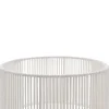 Lámpara de mesa blanco de metal 34cm