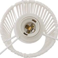 Lámpara de mesa blanco de metal 34cm