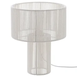 Lámpara de mesa blanco de metal 34cm