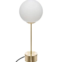 Lámpara De Mesa Bola De Vidrio 15x43Cm