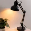Lámpara de mesa BREN negro de metal 56cm
