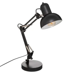 Lámpara de mesa BREN negro de metal 56cm