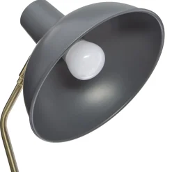 Lámpara De Mesa Celia De Metal Gris