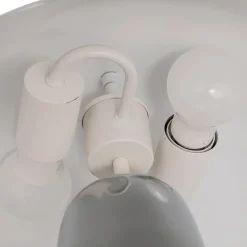 Lámpara de mesa champiñon OMIA plateado de metal