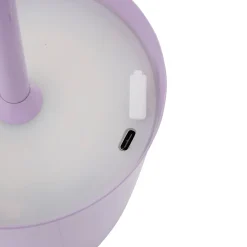 Lámpara de mesa CODY lila usb 36cm