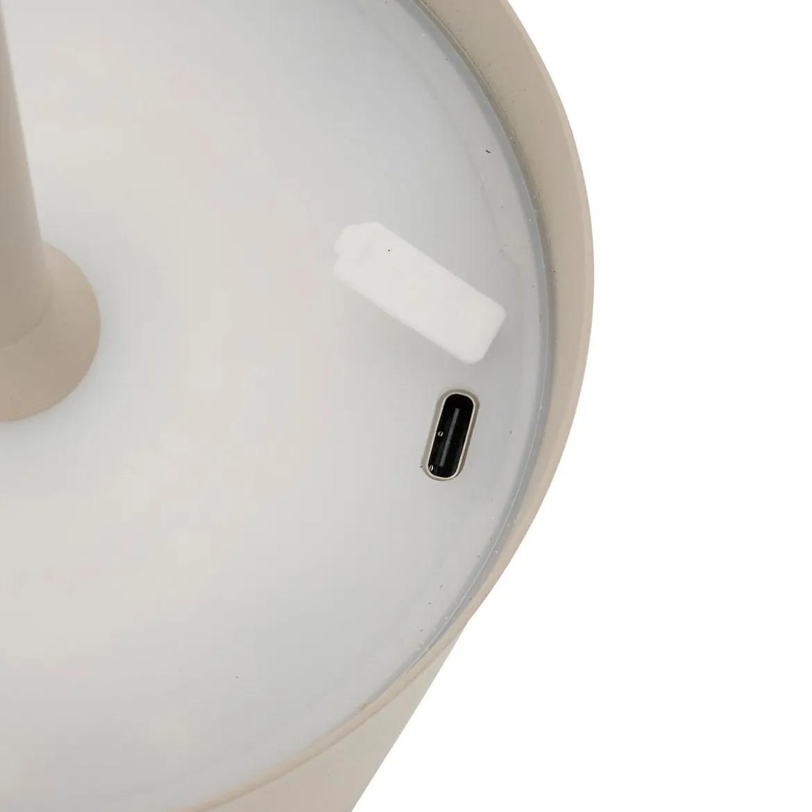 Lámpara de mesa CODY marfil usb 36cm