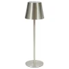 Lámpara de mesa CODY plateado usb 36cm