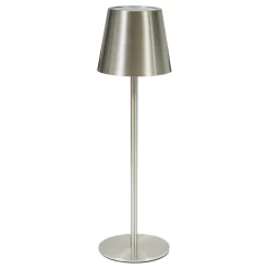Lámpara de mesa CODY plateado usb 36cm