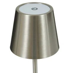 Lámpara de mesa CODY plateado usb 36cm