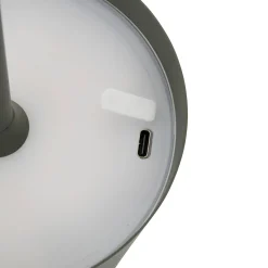 Lámpara de mesa CODY verde usb 36cm