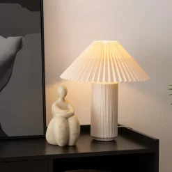Lámpara de mesa de cerámica blanca TALYA 38cm