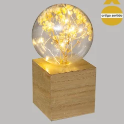 Lámpara De Mesa Deco Flores 17Cm