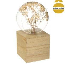 Lámpara De Mesa Deco Flores 17Cm