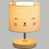 Lámpara De Mesa Deco Gato Gris
