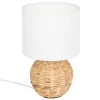 Lámpara de mesa de jacinto beige 37cm