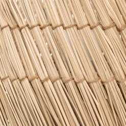 Lámpara De Mesa De Rafia Beige Yoni