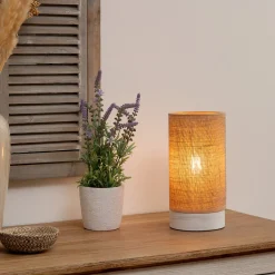Lámpara de mesa ELVA beige 27cm