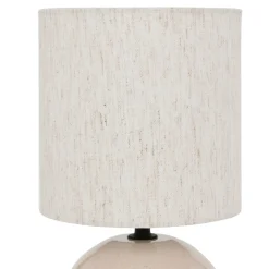 Lámpara de mesa GAIA beige de cerámica 28cm