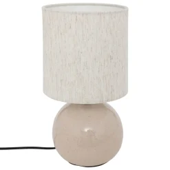 Lámpara de mesa GAIA beige de cerámica 28cm