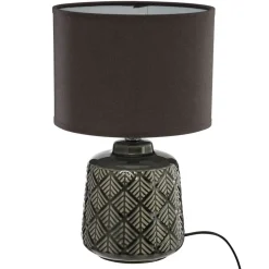 Lámpara De Mesa Ilou Gris Oscuro 22x35Cm