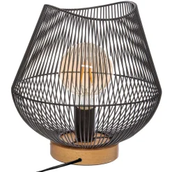 Lámpara De Mesa Jena Metal Negro 28Cm