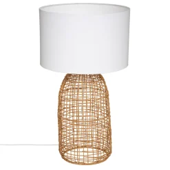 Lámpara De Mesa Karla De Ratán 55Cm