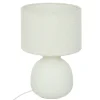 Lámpara De Mesa Lali Con Pantalla De Piel Bouclé
