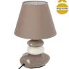 Lámpara De Mesa Leny 4 Piedras 31Cm