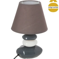 Lámpara De Mesa Leny 4 Piedras 31Cm