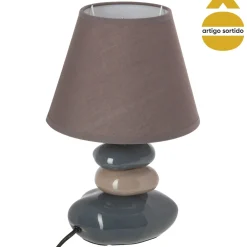 Lámpara De Mesa Leny 4 Piedras 31Cm