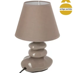 Lámpara De Mesa Leny 4 Piedras 31Cm