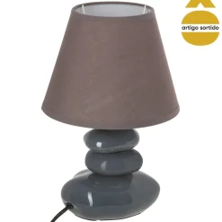 Lámpara De Mesa Leny 4 Piedras 31Cm
