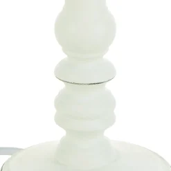 Lámpara De Mesa Leo Blanca 36Cm
