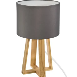 Lámpara De Mesa Molu Gris 20x34.5Cm