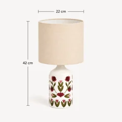 Lámpara de mesa MONA multicolor de cerámica