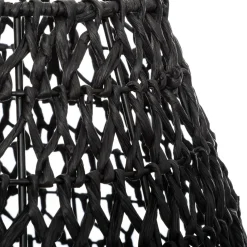 Lámpara De Mesa Negra Papel 35.5Cm