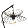 Lámpara De Mesa Negro Metal 50cm Alara