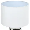 Lámpara de mesa negro y blanco de cerámica 50cm