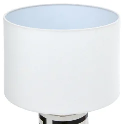 Lámpara de mesa negro y blanco de cerámica 50cm